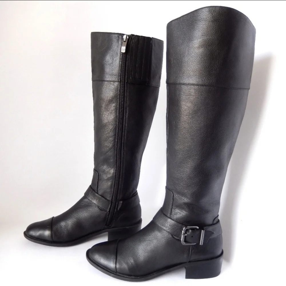VINCE CAMUTO leather riding knee boots leisha